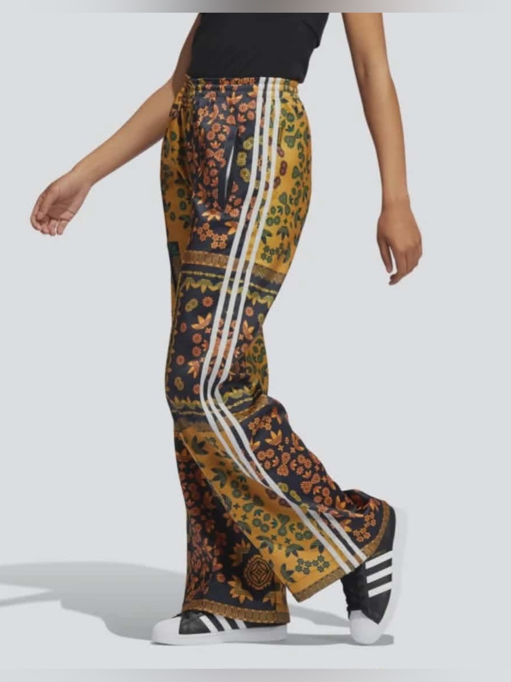 adidas x Yara Shahidi Satin Track Pants Size XSmall NWT